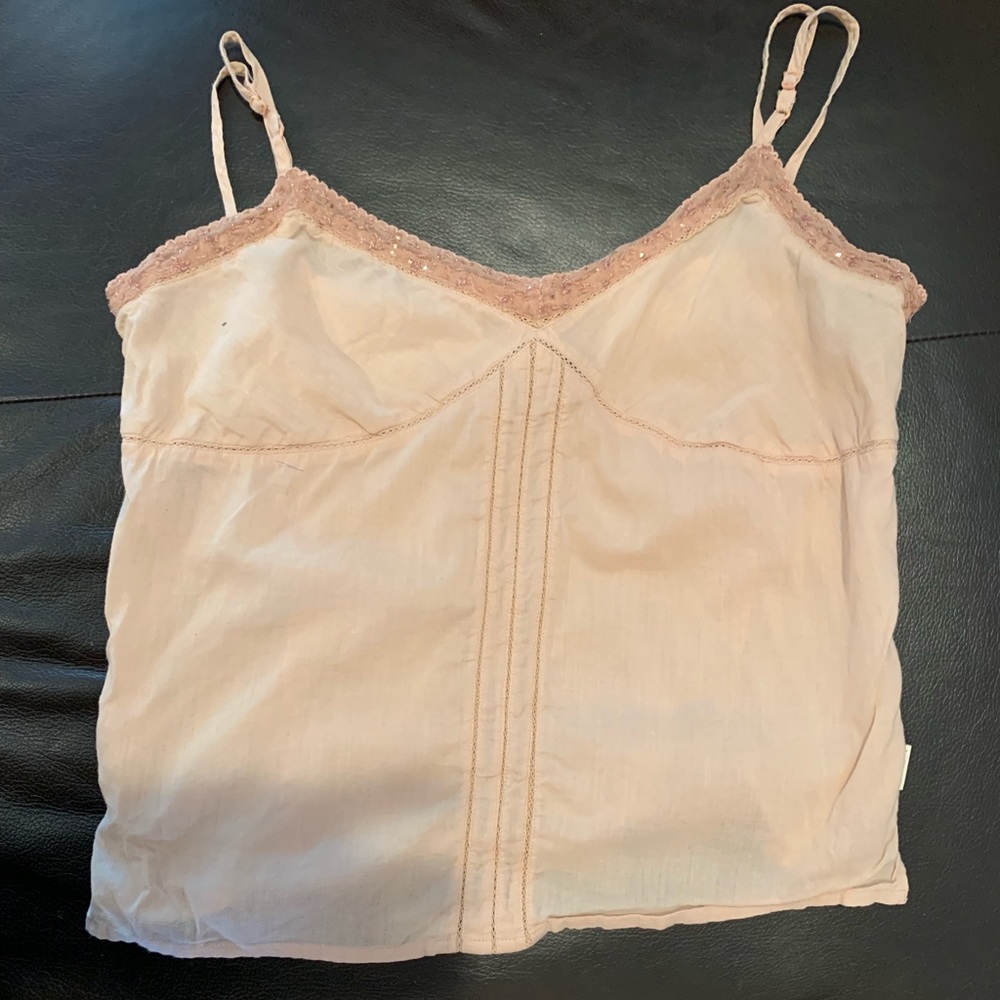 Pink beaded tank